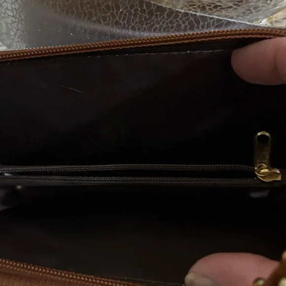 B.O.C. Born Concepts Lavender and Brown Crossbody Bag or a wristlet! - Picture 7 of 12